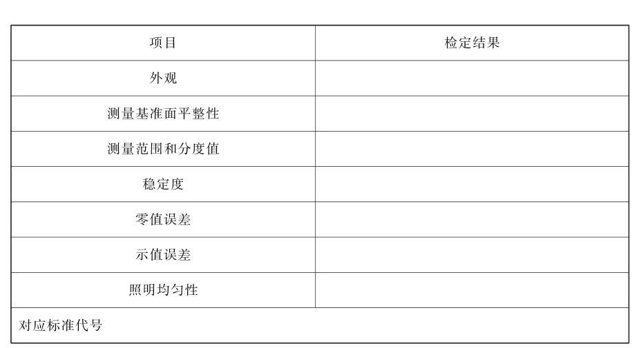 光澤度計(jì)檢定證書(shū)內(nèi)容